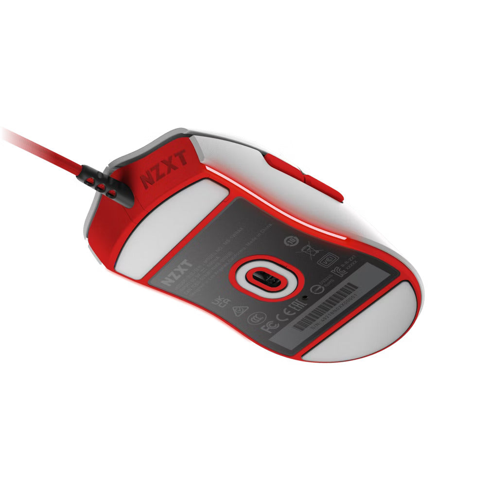 NZXT LIFT Lightweight Ambidextruose Mouse - White NZXT LIFT Lightweight Ambidextruose Mouse - White